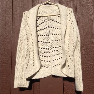 Anthropologie Sleeping on Snow white cozy sweater